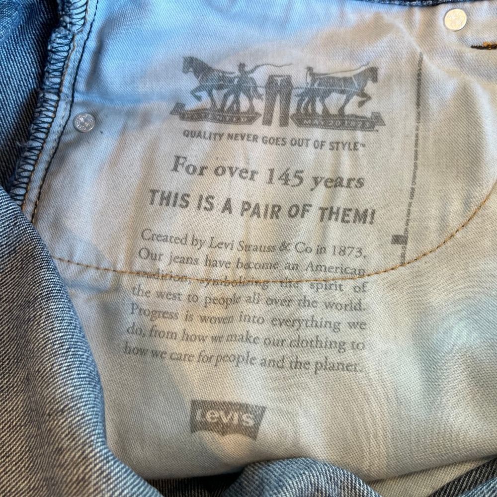 Levis 505 Regular‎ Fit Jeans Men's 36 X 29 100% Cotton Straight Leg - Picture 7 of 13